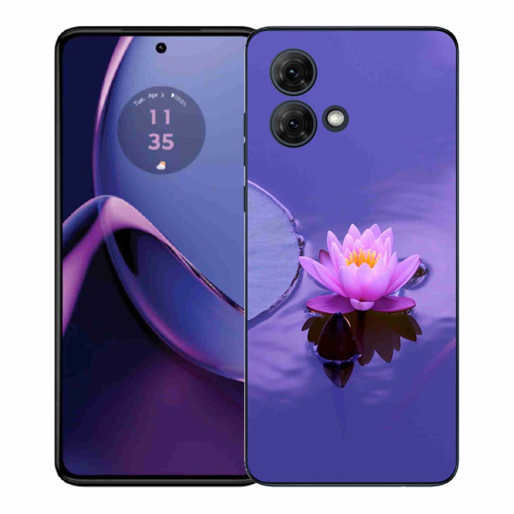 Gelový kryt mmCase na Motorola Moto G84 5G - květ na hladině