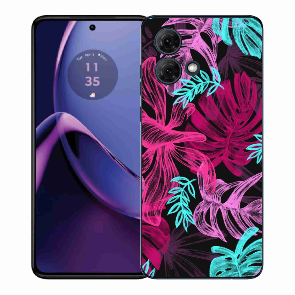 Gelový kryt mmCase na Motorola Moto G84 5G - květiny 1