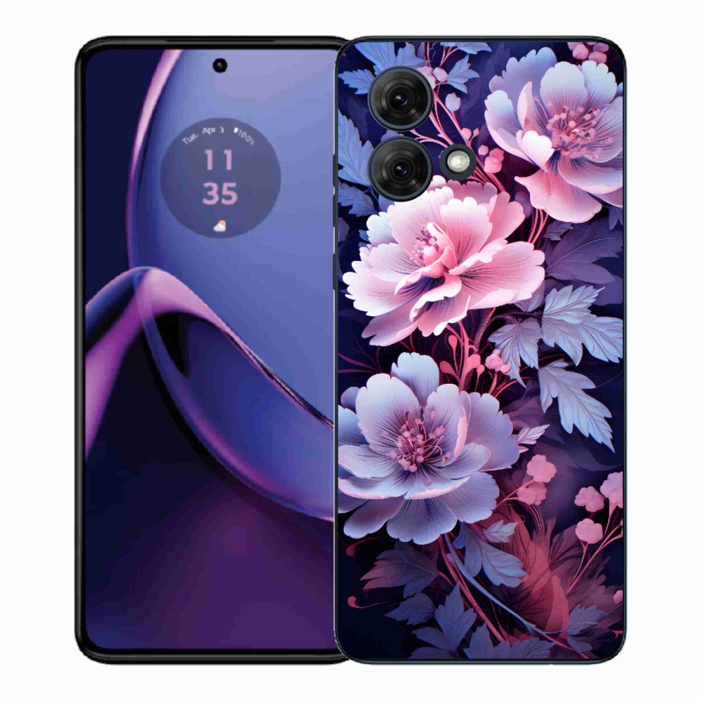 Gelový kryt mmCase na Motorola Moto G84 5G - květiny 11