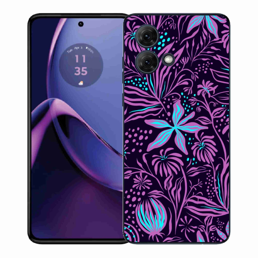 Gelový kryt mmCase na Motorola Moto G84 5G - květiny 2