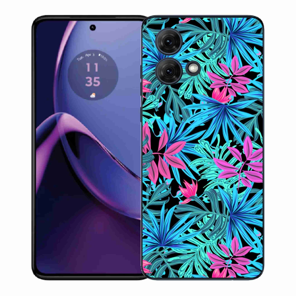 Gelový kryt mmCase na Motorola Moto G84 5G - květiny 3