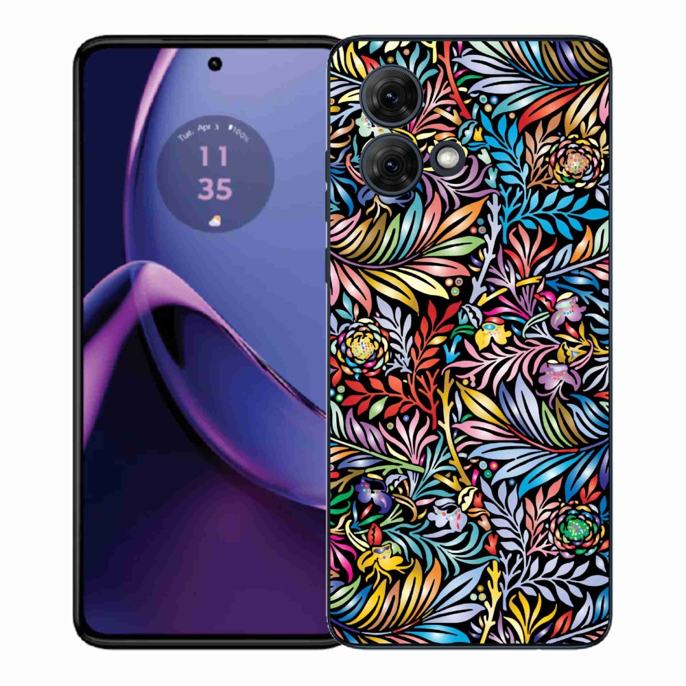 Gelový kryt mmCase na Motorola Moto G84 5G - květiny 5