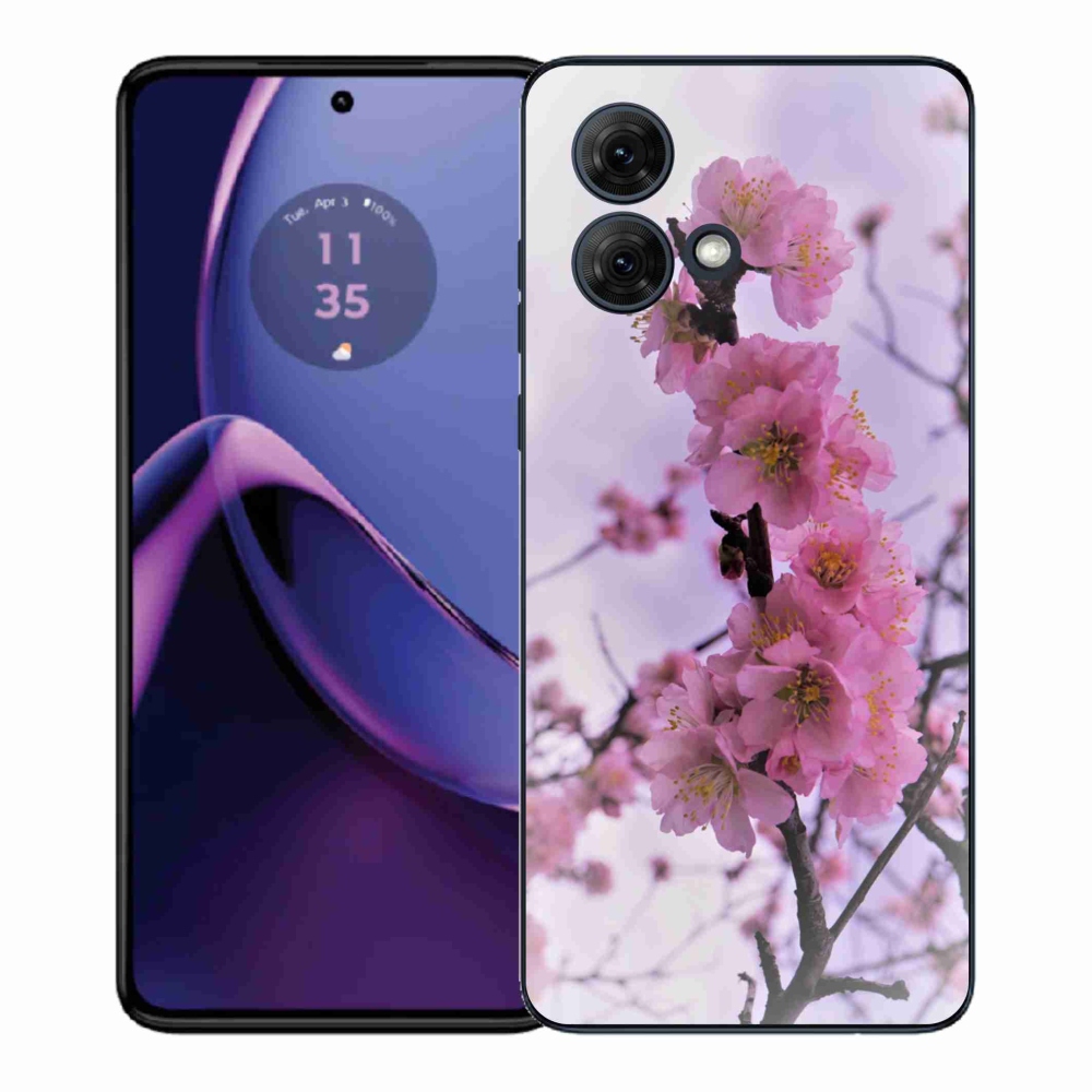 Gelový kryt mmCase na Motorola Moto G84 5G - květiny 7