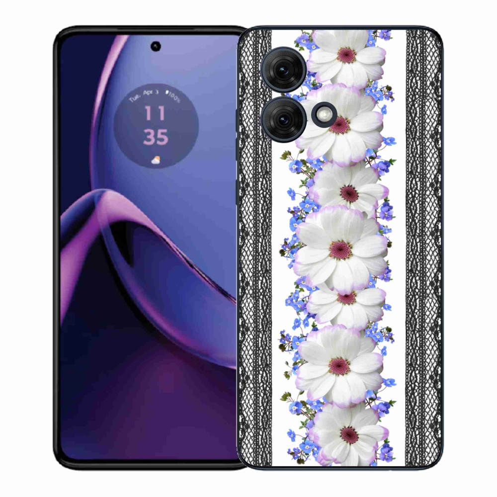 Gelový kryt mmCase na Motorola Moto G84 5G - květiny 8