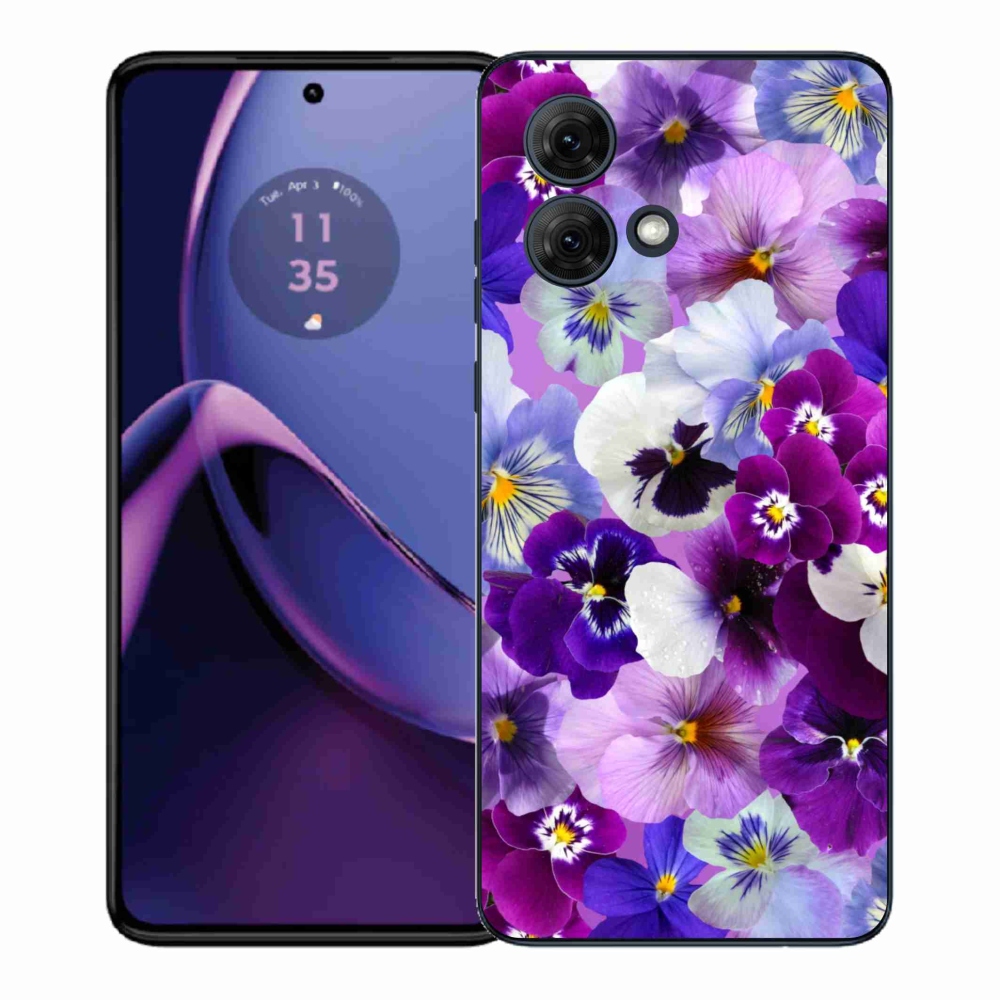 Gelový kryt mmCase na Motorola Moto G84 5G - květiny 9