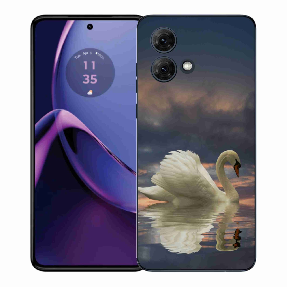 Gelový kryt mmCase na Motorola Moto G84 5G - labuť