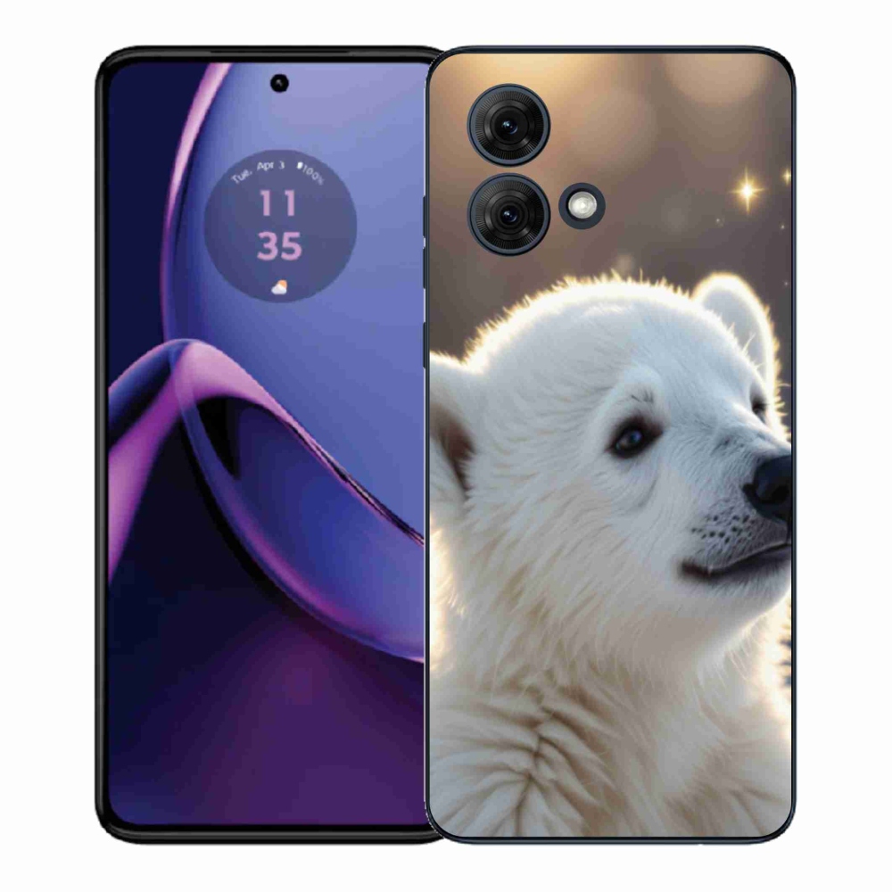 Gelový kryt mmCase na Motorola Moto G84 5G - lední medvěd