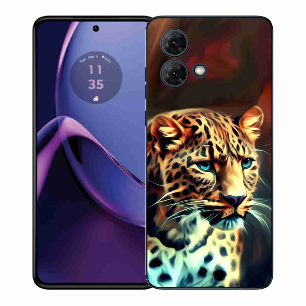 Gelový kryt mmCase na Motorola Moto G84 5G - leopard