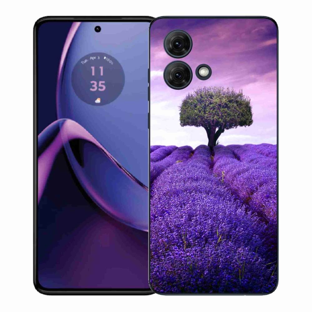 Gelový kryt mmCase na Motorola Moto G84 5G - levandulová louka