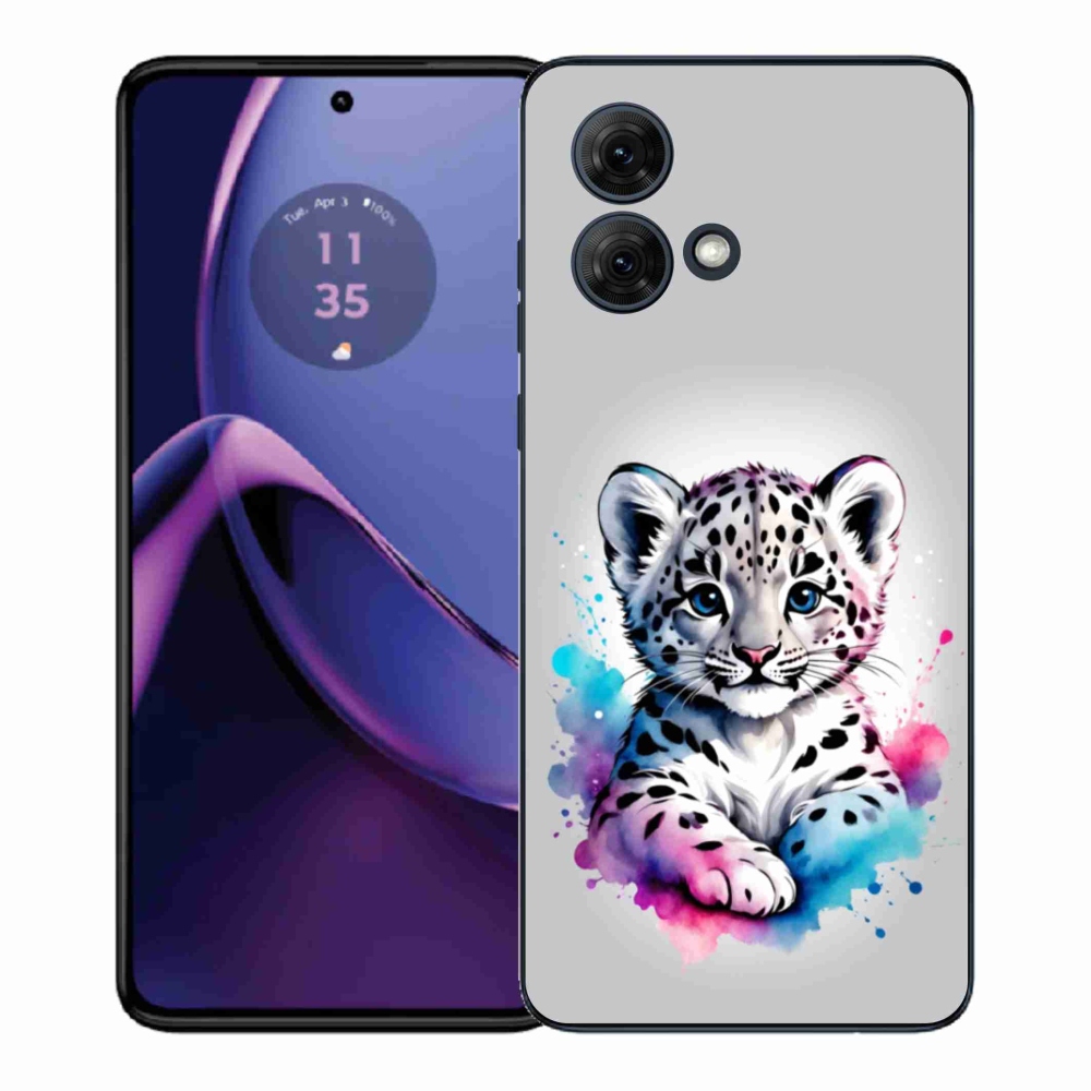 Gelový kryt mmCase na Motorola Moto G84 5G - levhartí mládě