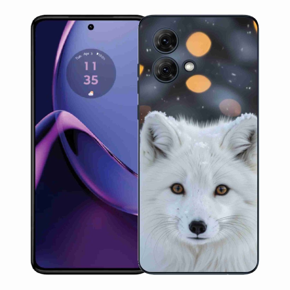 Gelový kryt mmCase na Motorola Moto G84 5G - liška polární