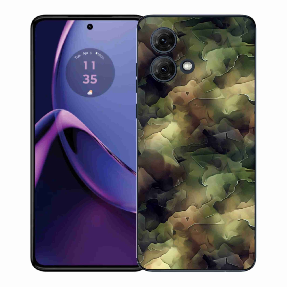 Gelový kryt mmCase na Motorola Moto G84 5G - maskáčový vzor 10