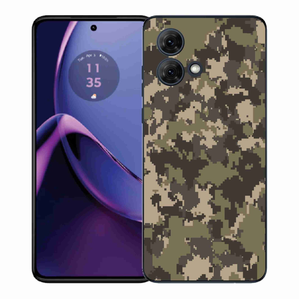 Gelový kryt mmCase na Motorola Moto G84 5G - maskáčový vzor 12