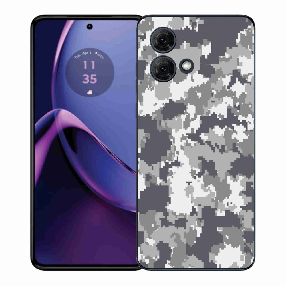 Gelový kryt mmCase na Motorola Moto G84 5G - maskáčový vzor 2