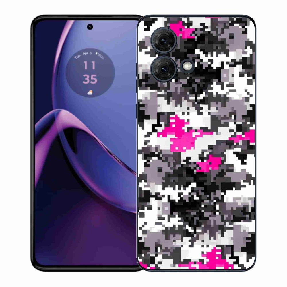 Gelový kryt mmCase na Motorola Moto G84 5G - maskáčový vzor 4