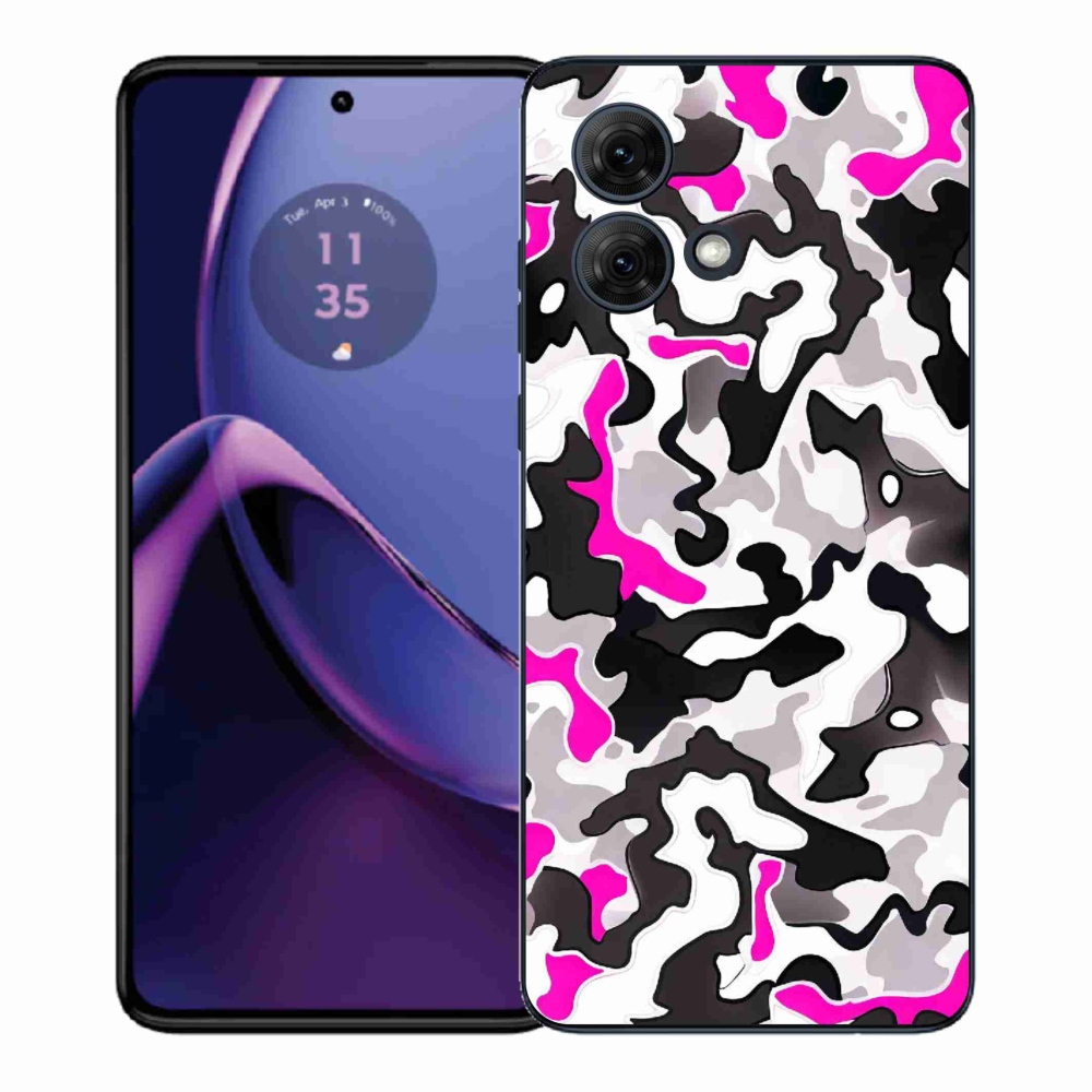 Gelový kryt mmCase na Motorola Moto G84 5G - maskáčový vzor 5