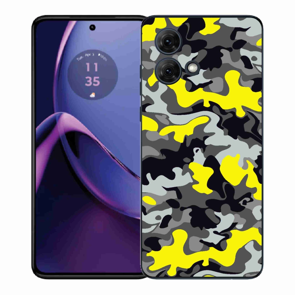 Gelový kryt mmCase na Motorola Moto G84 5G - maskáčový vzor 6