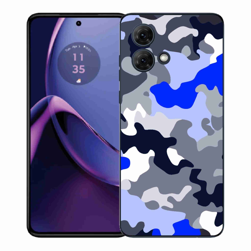 Gelový kryt mmCase na Motorola Moto G84 5G - maskáčový vzor 8