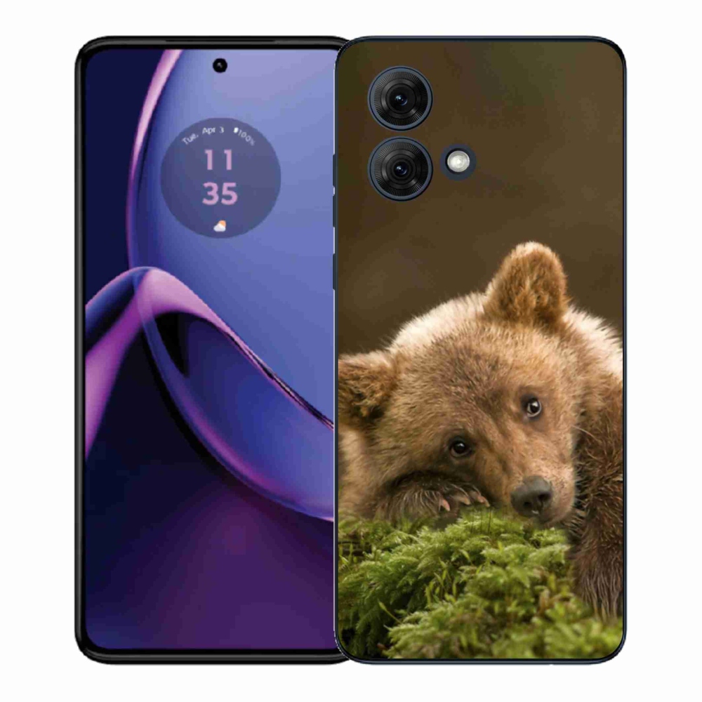 Gelový kryt mmCase na Motorola Moto G84 5G - medvěd