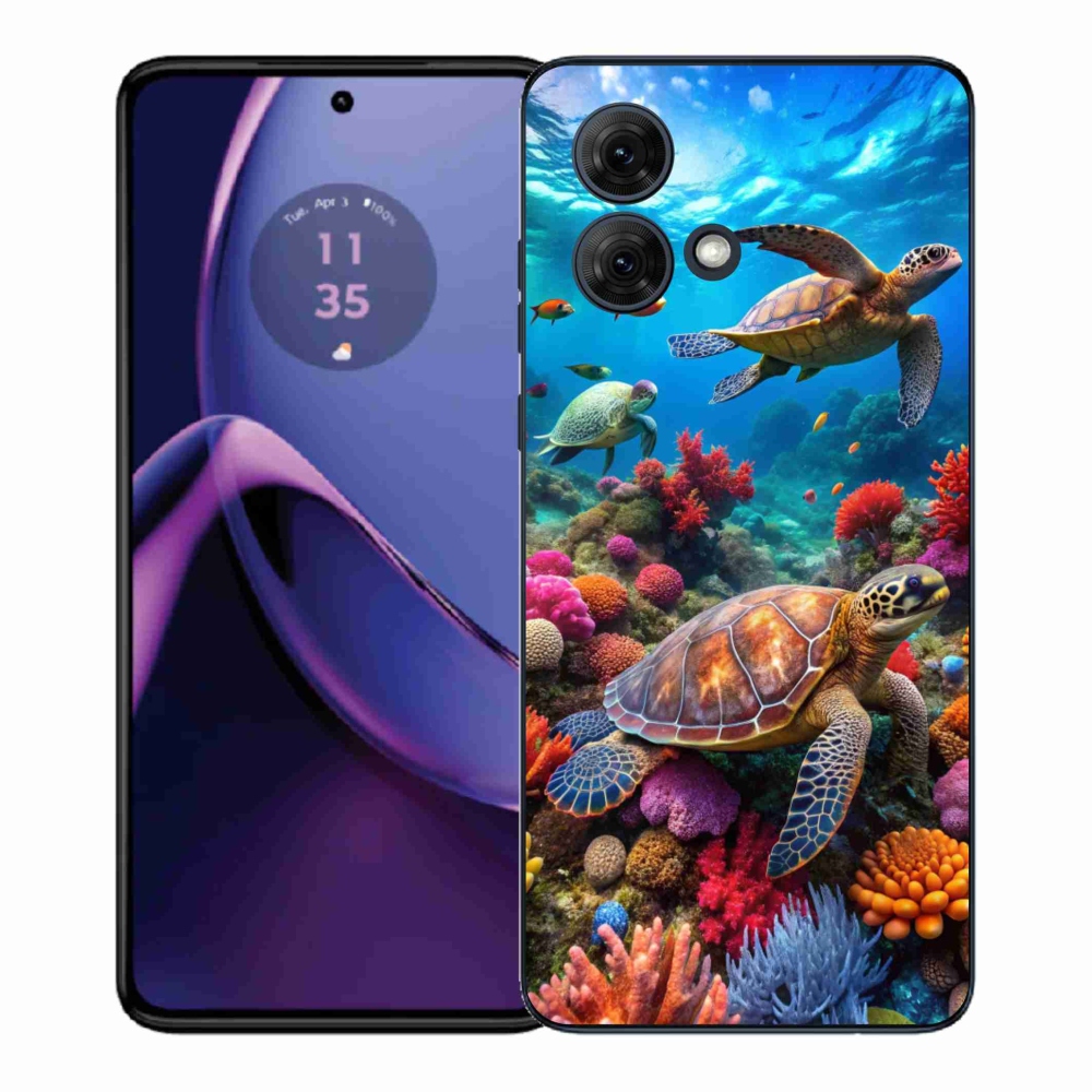 Gelový kryt mmCase na Motorola Moto G84 5G - mořský svět 2