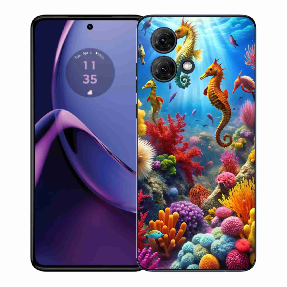 Gelový kryt mmCase na Motorola Moto G84 5G - mořský svět 3