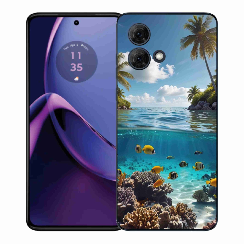 Gelový kryt mmCase na Motorola Moto G84 5G - mořský svět 4
