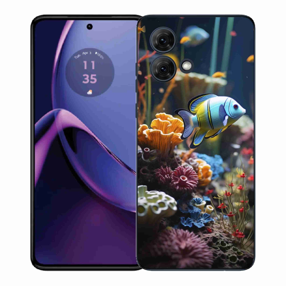 Gelový kryt mmCase na Motorola Moto G84 5G - mořský svět 5