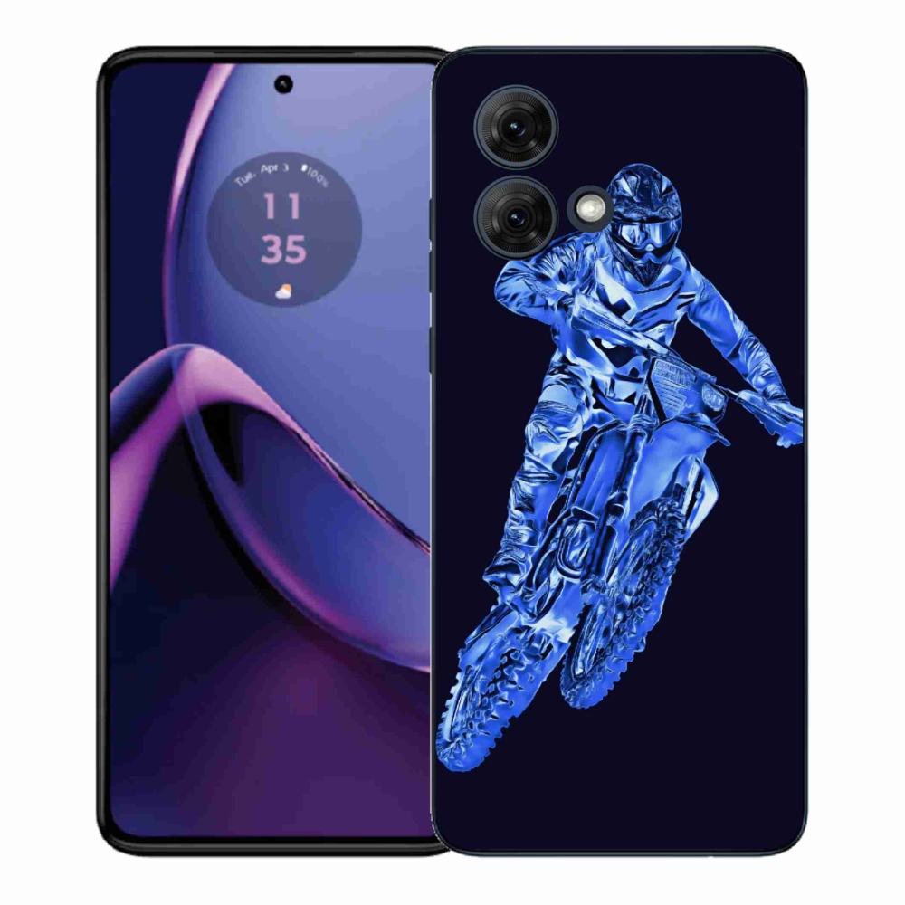 Gelový kryt mmCase na Motorola Moto G84 5G - motocross 1