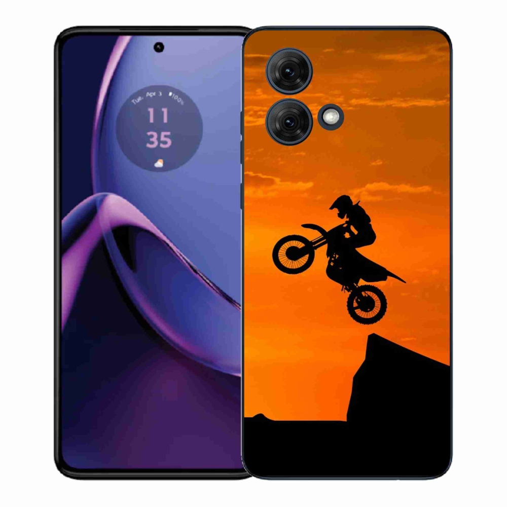 Gelový kryt mmCase na Motorola Moto G84 5G - motocross