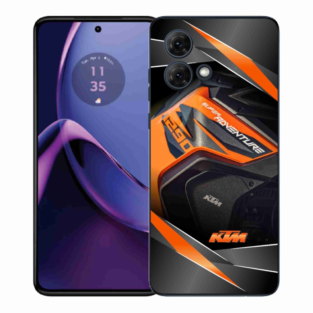 Gelový kryt mmCase na Motorola Moto G84 5G - motorka ktm