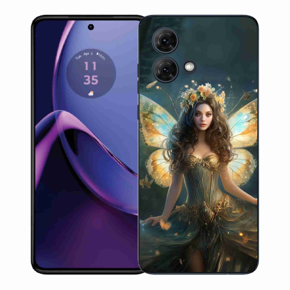 Gelový kryt mmCase na Motorola Moto G84 5G - motýlí žena