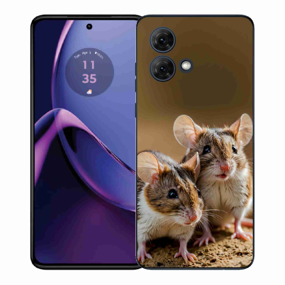 Gelový kryt mmCase na Motorola Moto G84 5G - myší duo