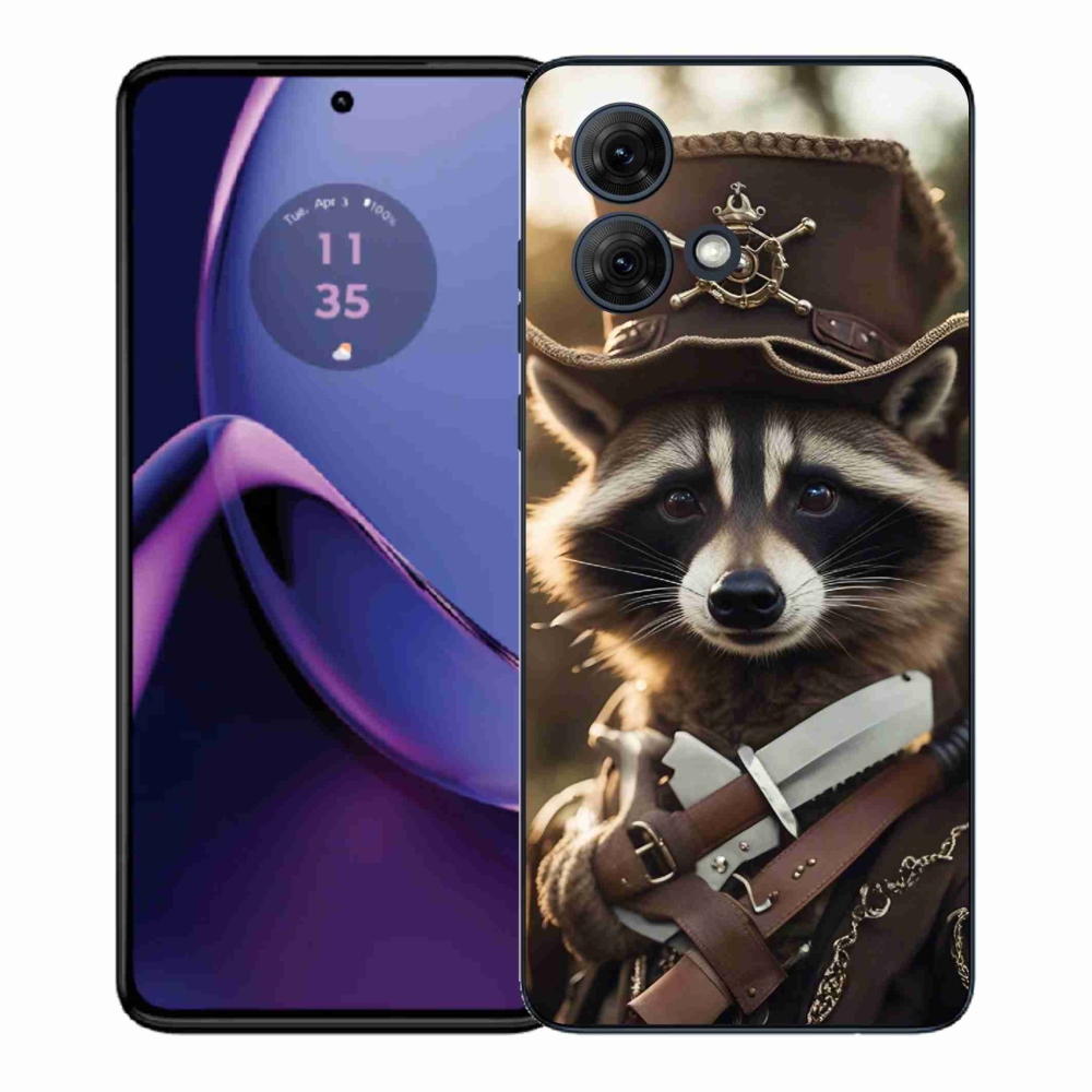 Gelový kryt mmCase na Motorola Moto G84 5G - mýval v uniformě