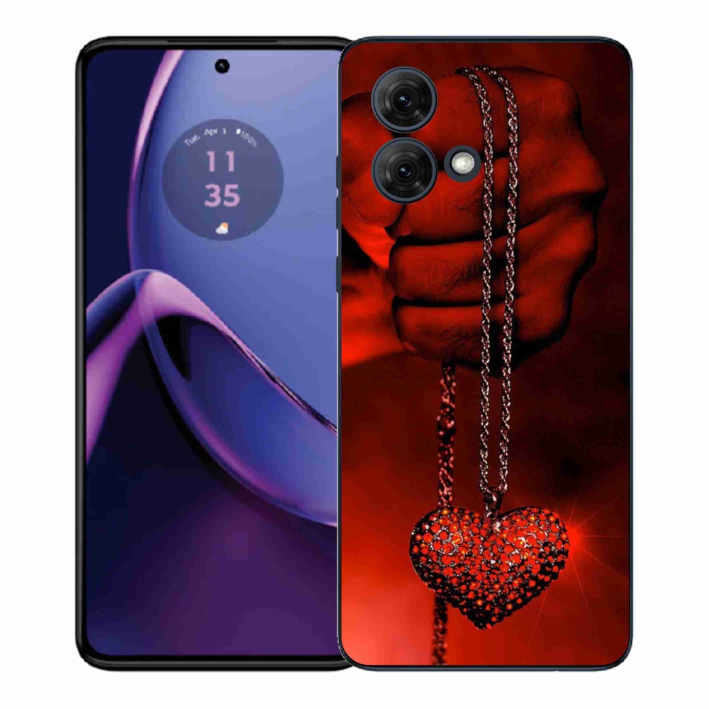 Gelový kryt mmCase na Motorola Moto G84 5G - náhrdelník