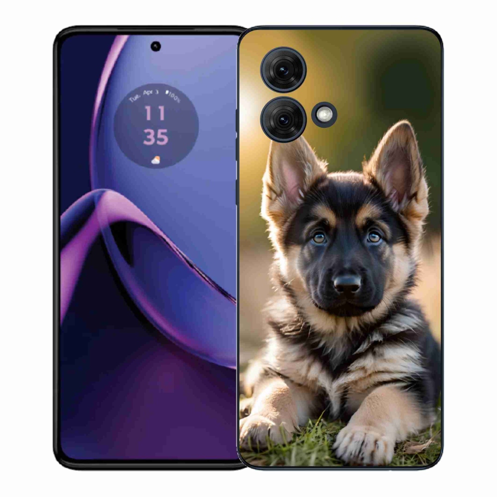 Gelový kryt mmCase na Motorola Moto G84 5G - německý ovčák v přírodě