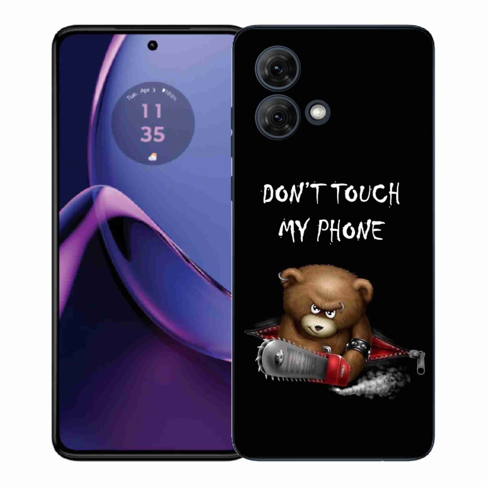 Gelový kryt mmCase na Motorola Moto G84 5G - nesahej na telefon