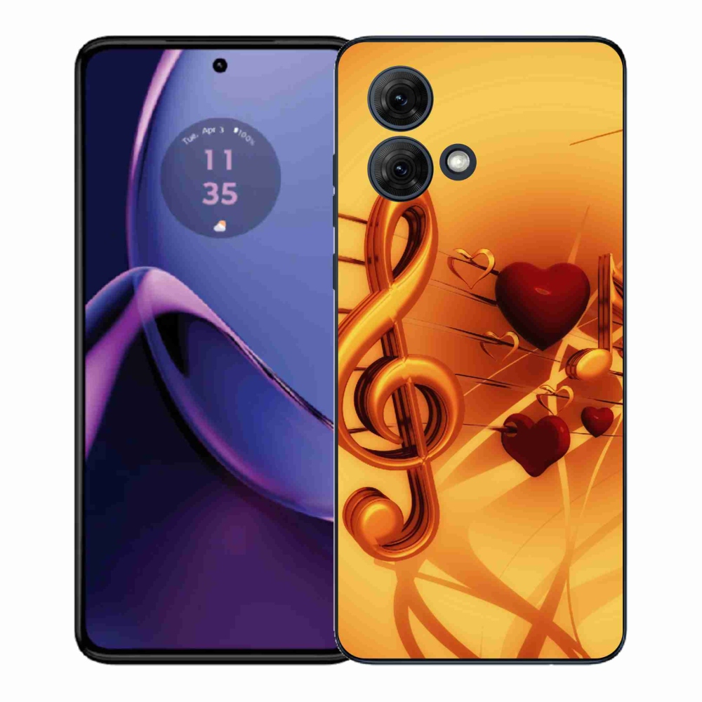 Gelový kryt mmCase na Motorola Moto G84 5G - noty