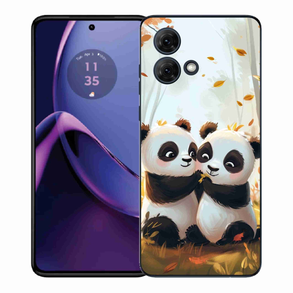 Gelový kryt mmCase na Motorola Moto G84 5G - pandy