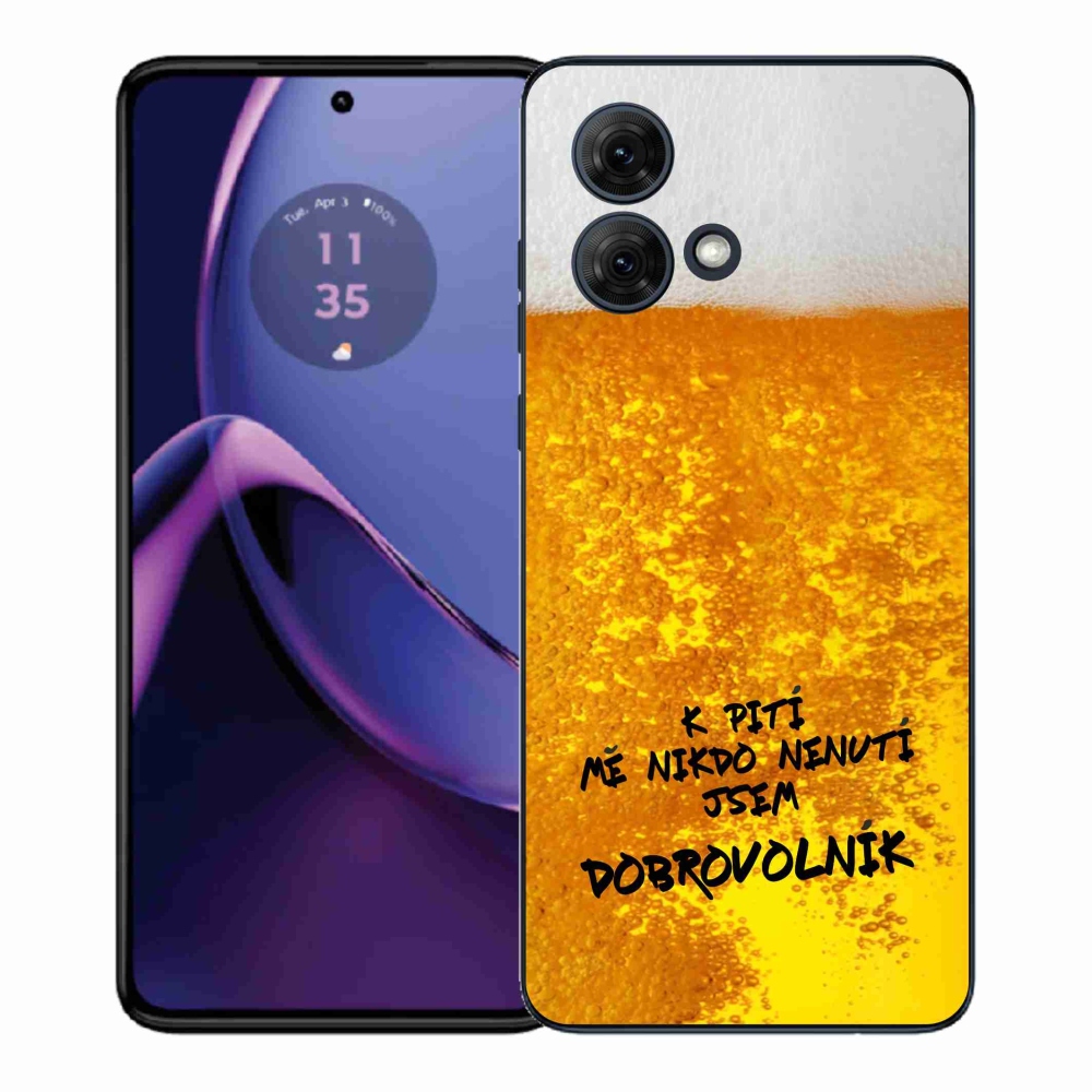 Gelový kryt mmCase na Motorola Moto G84 5G - pivní motiv 4