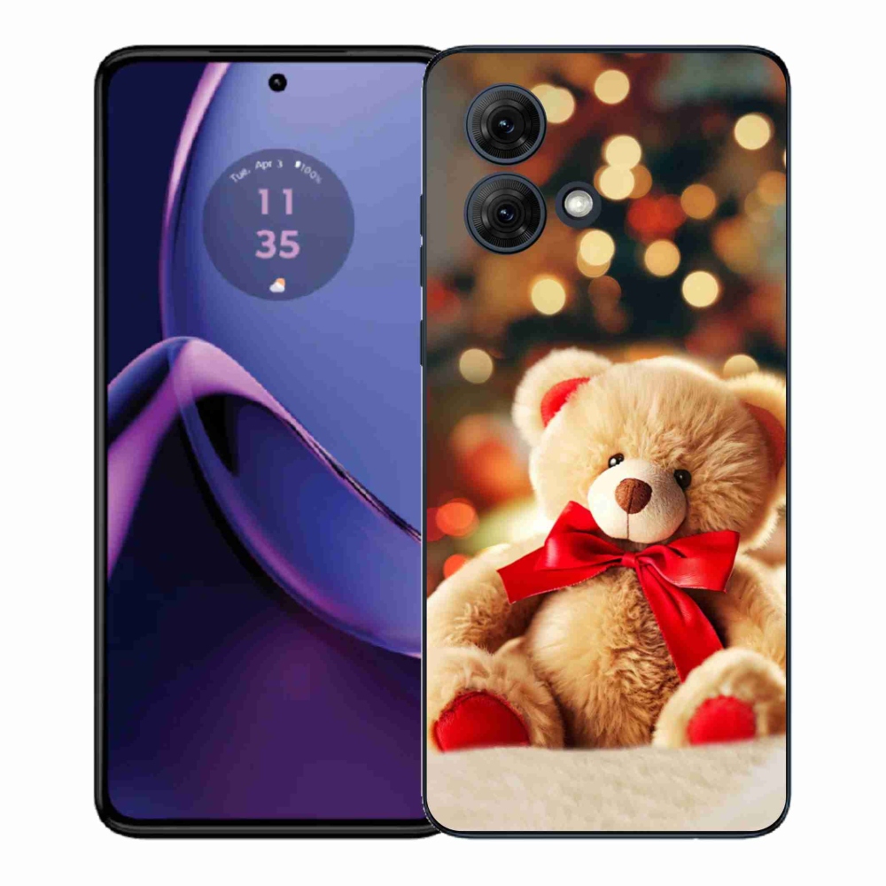 Gelový kryt mmCase na Motorola Moto G84 5G - plyšový medvídek