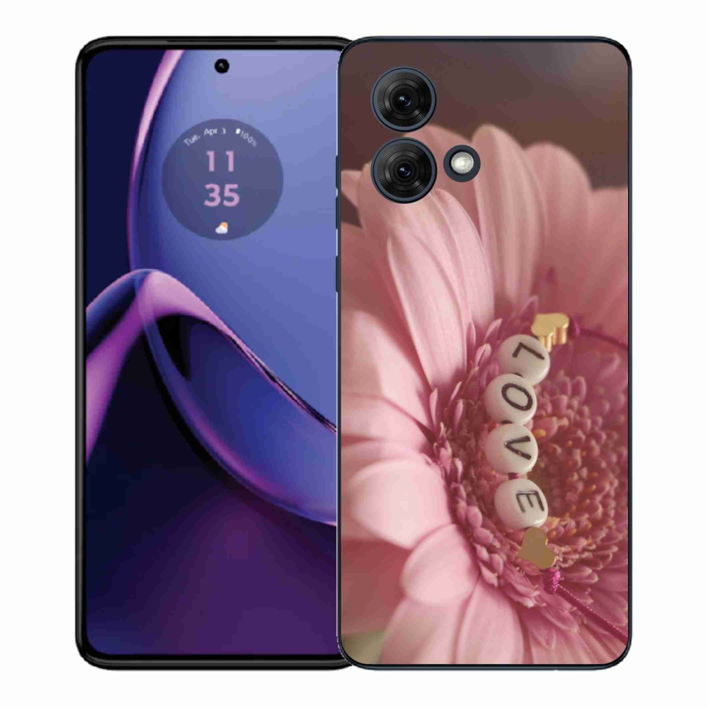 Gelový kryt mmCase na Motorola Moto G84 5G - přívěsek love
