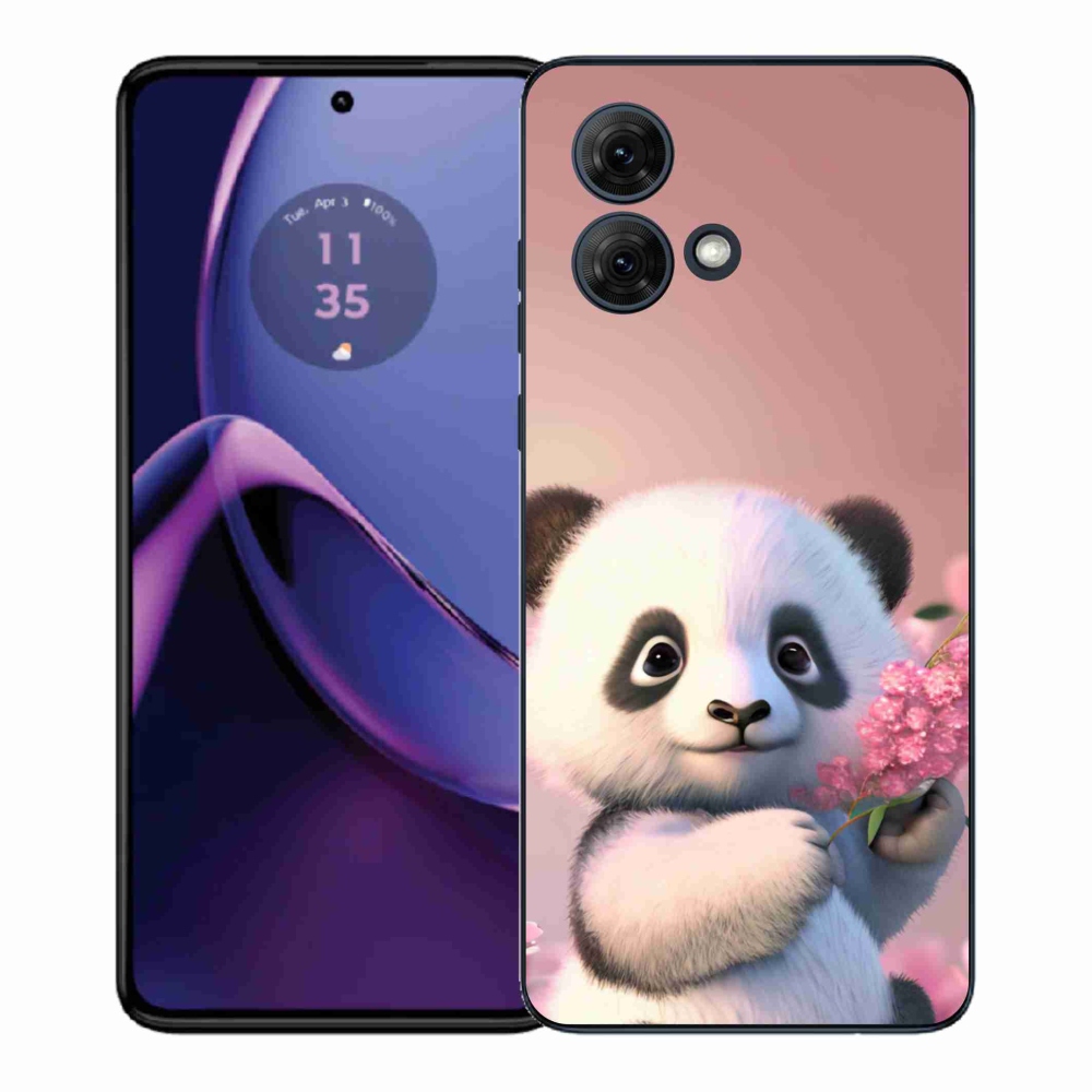 Gelový kryt mmCase na Motorola Moto G84 5G - roztomilá panda
