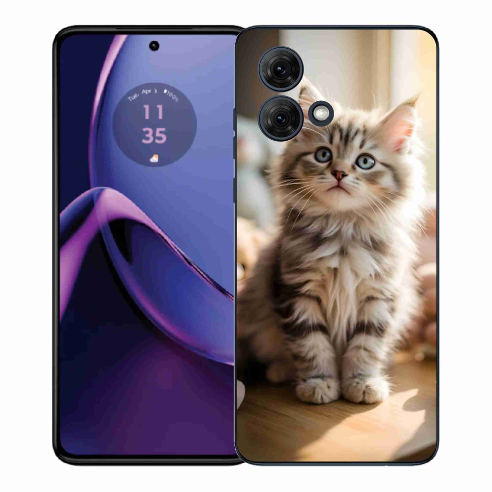 Gelový kryt mmCase na Motorola Moto G84 5G - roztomilé kotě 10