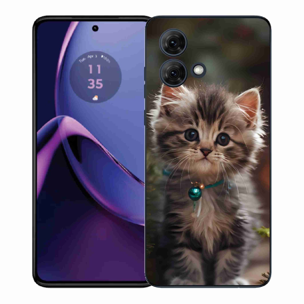 Gelový kryt mmCase na Motorola Moto G84 5G - roztomilé kotě 11