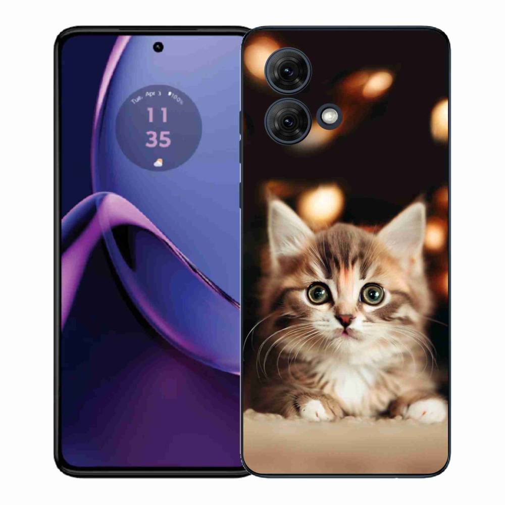 Gelový kryt mmCase na Motorola Moto G84 5G - roztomilé kotě 2