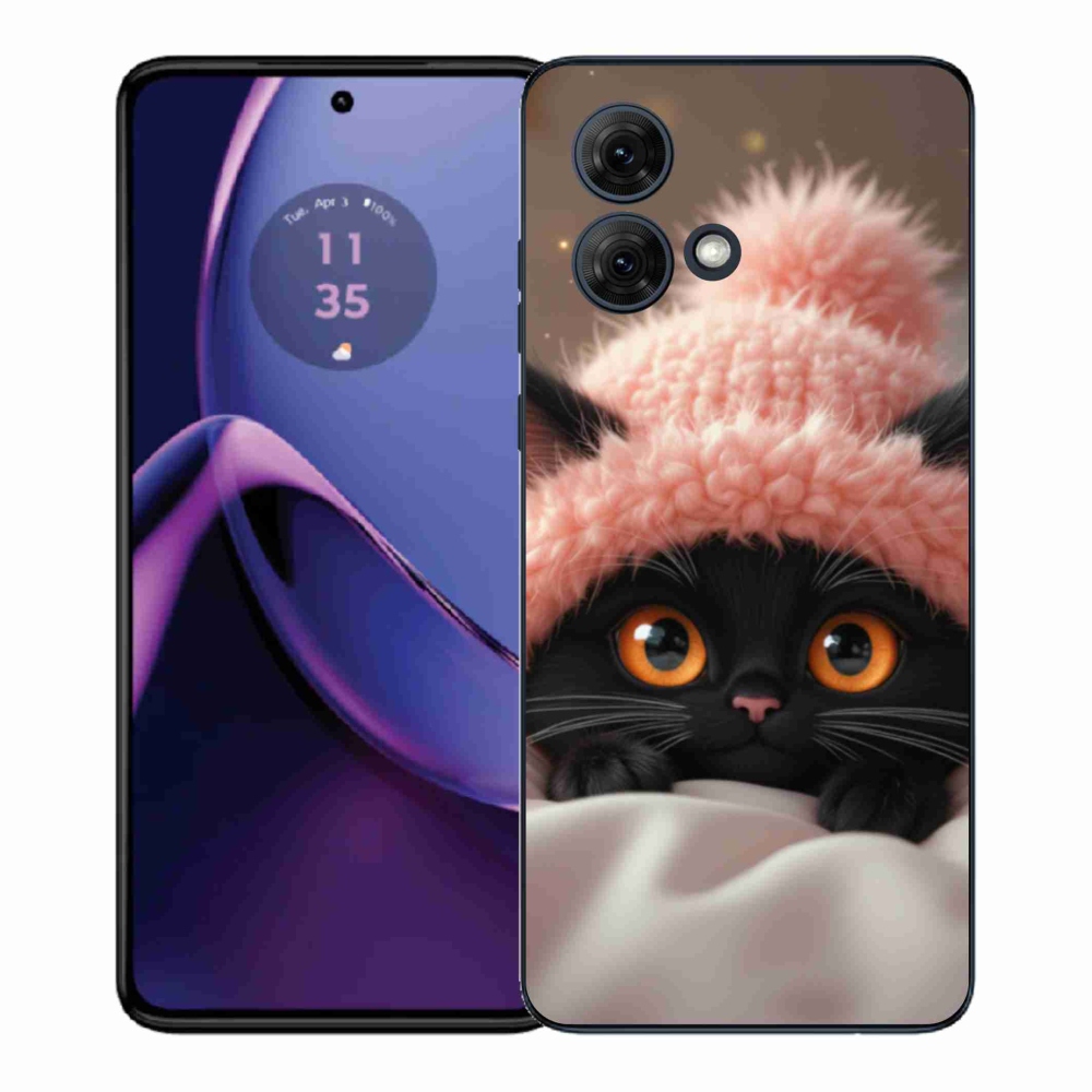 Gelový kryt mmCase na Motorola Moto G84 5G - roztomilé kotě 7