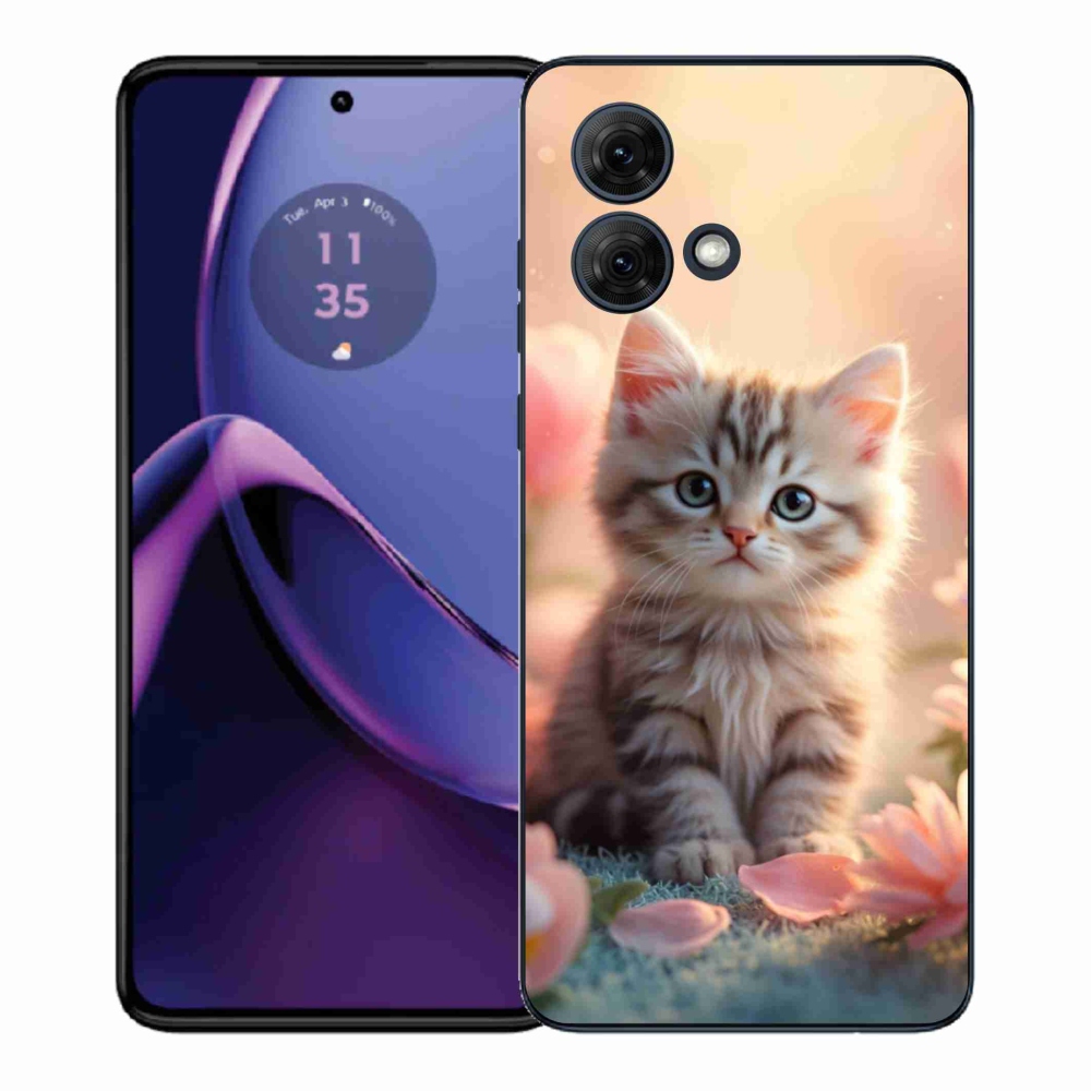 Gelový kryt mmCase na Motorola Moto G84 5G - roztomilé kotě 8