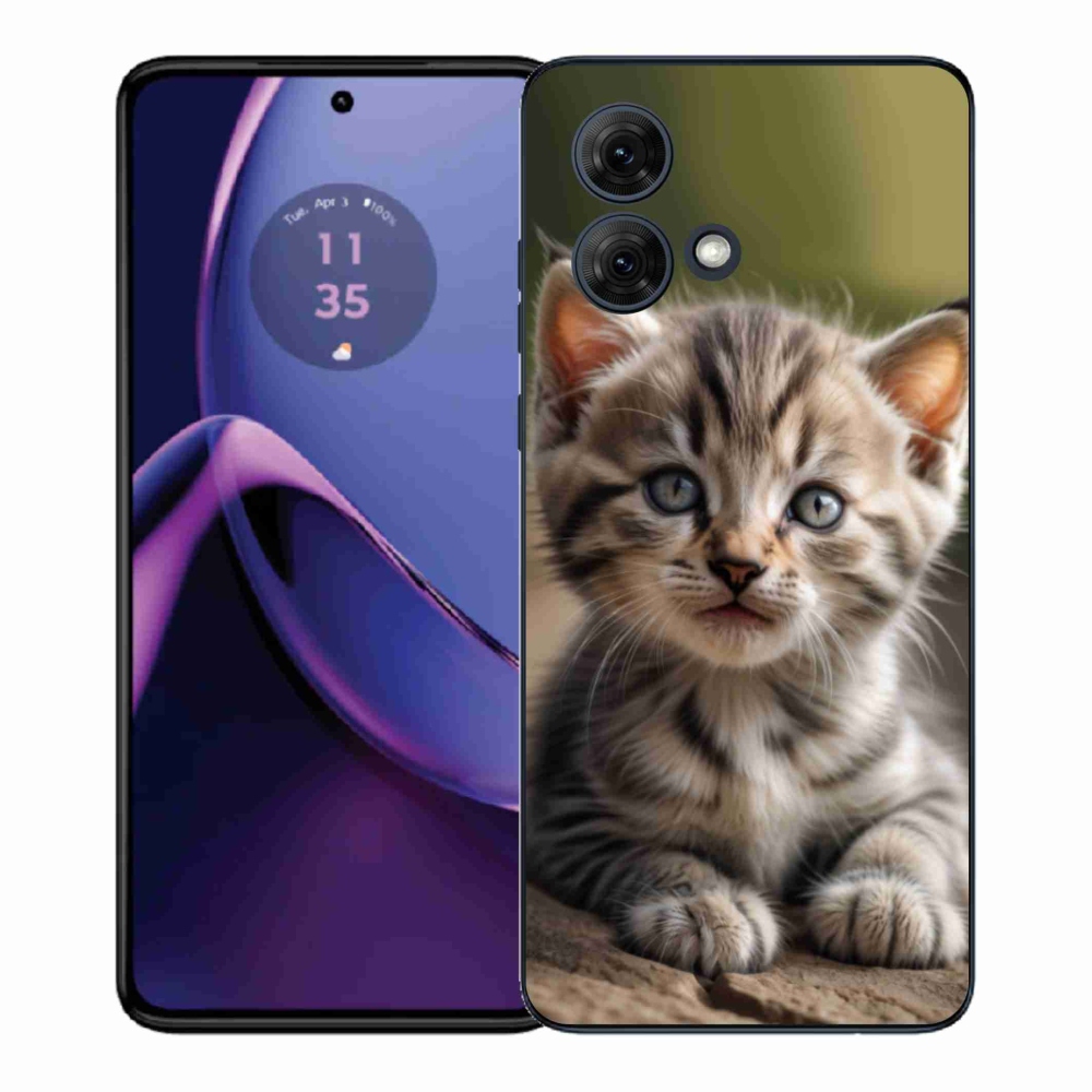 Gelový kryt mmCase na Motorola Moto G84 5G - roztomilé kotě 9