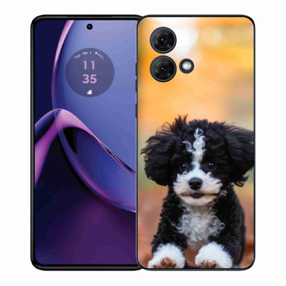 Gelový kryt mmCase na Motorola Moto G84 5G - roztomilé štěně 2