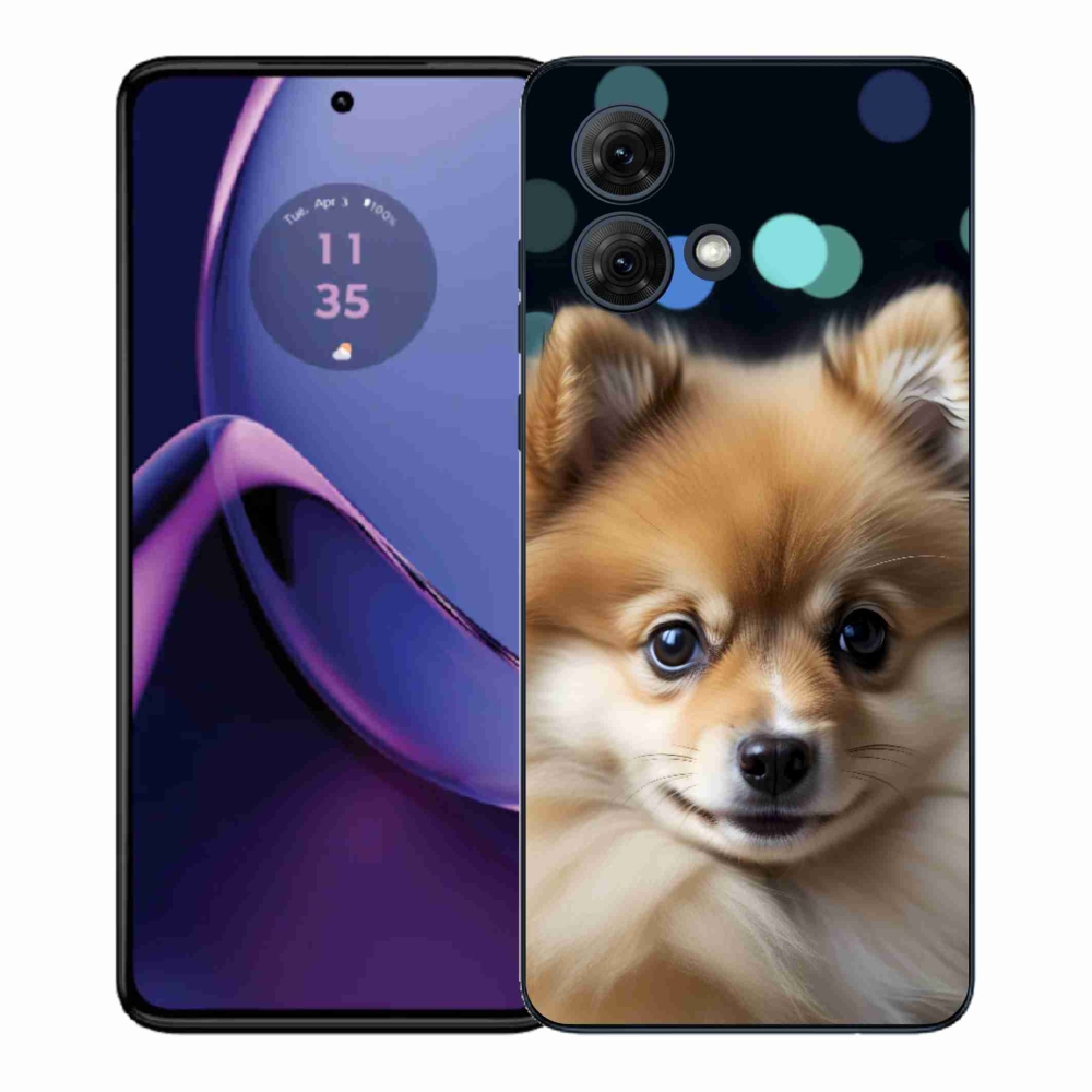 Gelový kryt mmCase na Motorola Moto G84 5G - roztomilý pomeranian